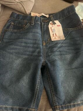 Levi's Men's Dark Blue Relaxed Denim Shorts